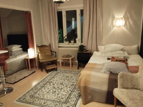 Ένα ή περισσότερα κρεβάτια σε δωμάτιο στο Central house for the whole team