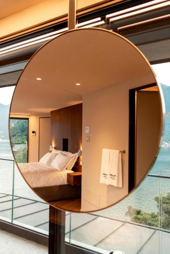 Postel nebo postele na pokoji v ubytování Villa Osee Lago di Como
