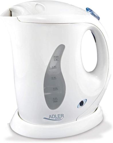a white tea kettle with a remote control in it at Casa Rural La Herradura del río Júcar in Jorquera