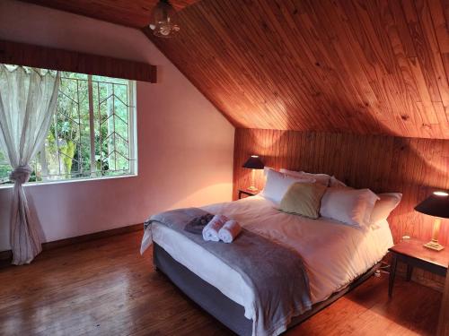 Postel nebo postele na pokoji v ubytování Country Cottage