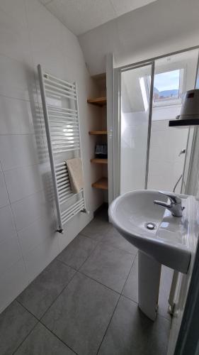 Koupelna v ubytování gite auberge l'herbe tendre