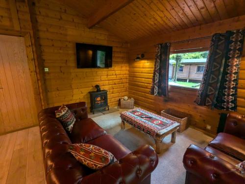Χώρος καθιστικού στο Pineshadow Lodge-Dog Friendly Kenwick Park Louth
