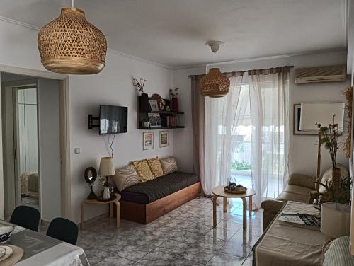 Χώρος καθιστικού στο Artemis sea house
