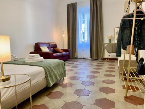 Cama o camas de una habitación en A due passi dal Colosseo