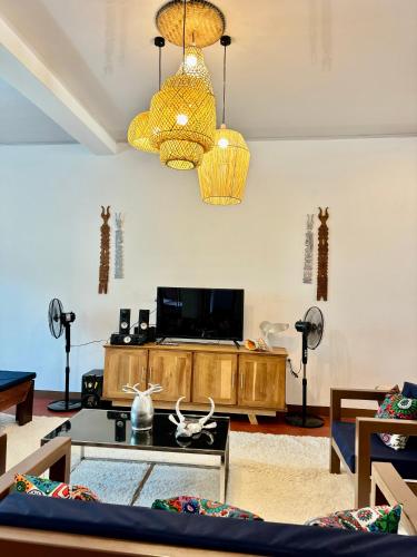 Μια τηλεόραση ή/και κέντρο ψυχαγωγίας στο Villa Nosy
