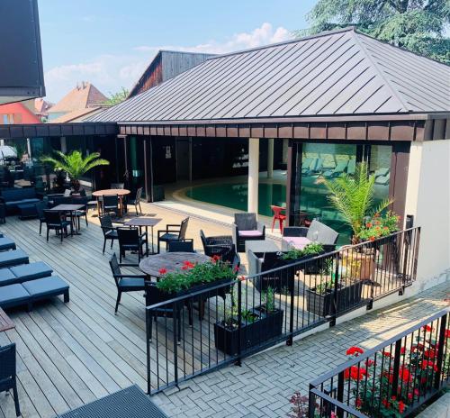 Restaurace v ubytování Résidence Les Cigogneaux