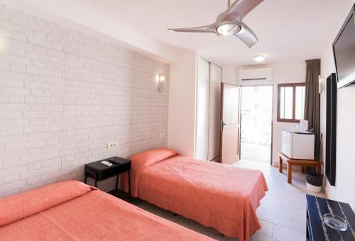 Μια τηλεόραση ή/και κέντρο ψυχαγωγίας στο Apartamentos Tinerfe Garden