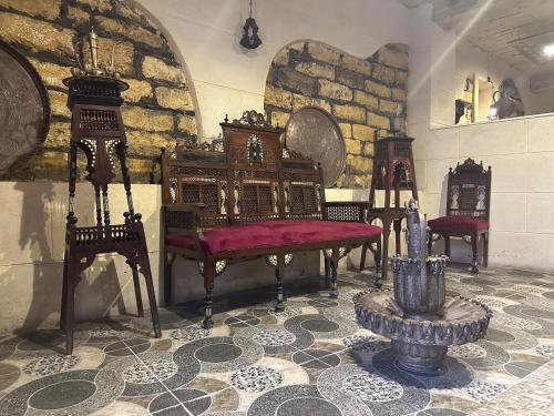 Posezení v ubytování Gamaleya Boutique Hotel