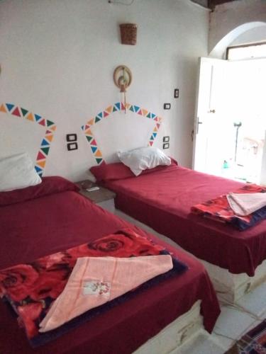 Ein Bett oder Betten in einem Zimmer der Unterkunft hooly nubian