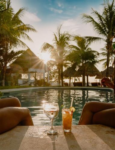 Piscina a Hotel Puerto Holbox Beach Front o a prop