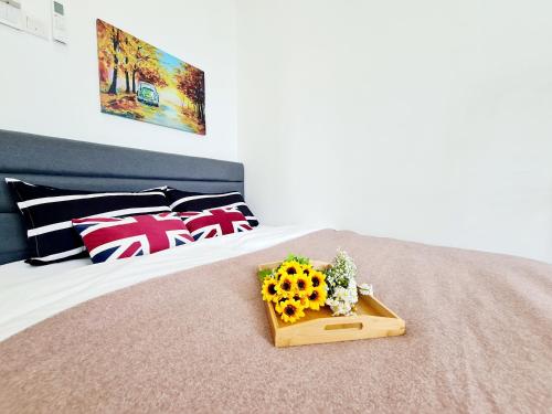 Ένα ή περισσότερα κρεβάτια σε δωμάτιο στο 4 Bedrooms USJ Summit Damen Segi Taipan Sunway University Monash Sunway Medical Sunway Pyramid Lagoon