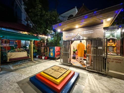 a store front with a mattress in front of it at Arogyadham Wellness Retreat in Rishīkesh