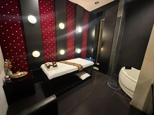 Koupelna v ubytování Akmani Hotel Jakarta
