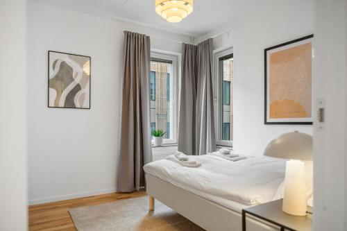 Ένα ή περισσότερα κρεβάτια σε δωμάτιο στο GoCo Health Innovation City - Mölndal