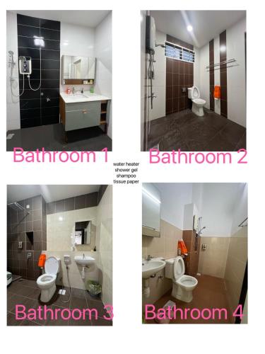 Koupelna v ubytování Iskandar Puteri Nusa Idaman - Jc Homestay