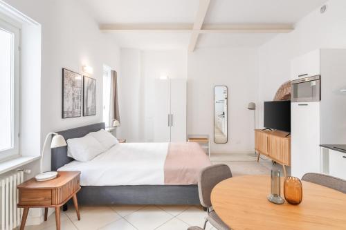Η κουζίνα ή μικρή κουζίνα στο Limehome Verona La Vigna in Città