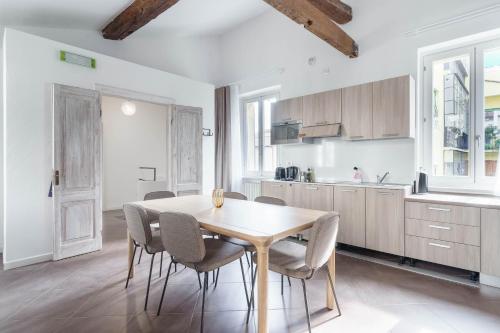 Η κουζίνα ή μικρή κουζίνα στο Limehome Verona La Vigna in Città