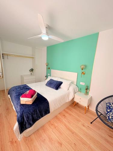 Katil atau katil-katil dalam bilik di VIP -Apartamentos Birdie-