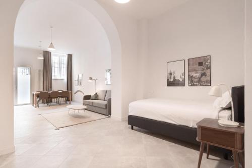 Χώρος καθιστικού στο Limehome Verona La Vigna in Città