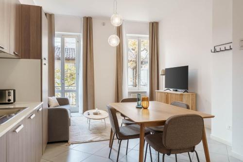 Η κουζίνα ή μικρή κουζίνα στο Limehome Verona La Vigna in Città
