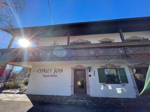 a building with a sign that reads chitt appliances at Chalet Josi in Leutasch