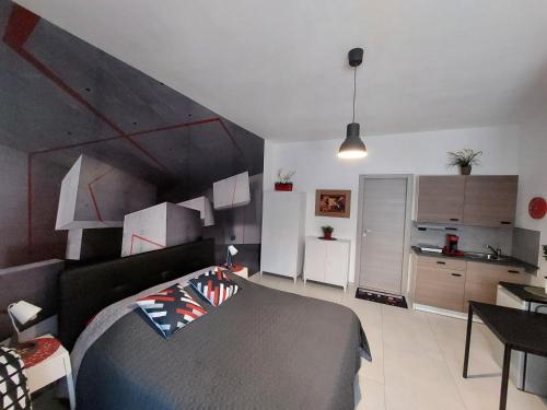 Kuchyň nebo kuchyňský kout v ubytování B&B GoodDay Roma Tor Vergata