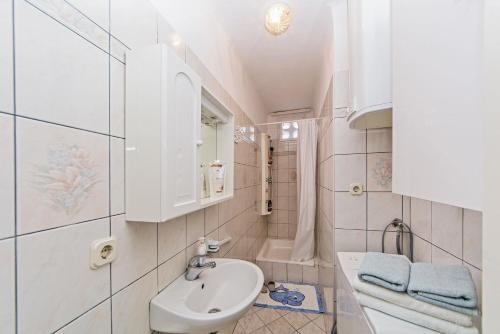 Koupelna v ubytování Apartment Dragica