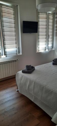 Ένα ή περισσότερα κρεβάτια σε δωμάτιο στο Casa Tonacchiolo