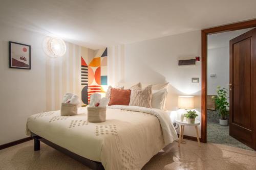 Postel nebo postele na pokoji v ubytování Boho Nest