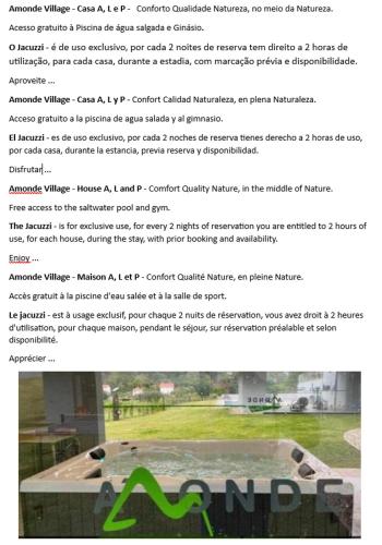 a screenshot of a page of a website with a picture of a building at Viana do Castelo - Amonde Village Casa P - Conforto Qualidade Natureza in Amonde