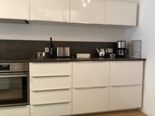 Η κουζίνα ή μικρή κουζίνα στο Ferienhaus Fahr am Main