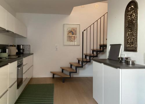 Η κουζίνα ή μικρή κουζίνα στο Ferienhaus Fahr am Main