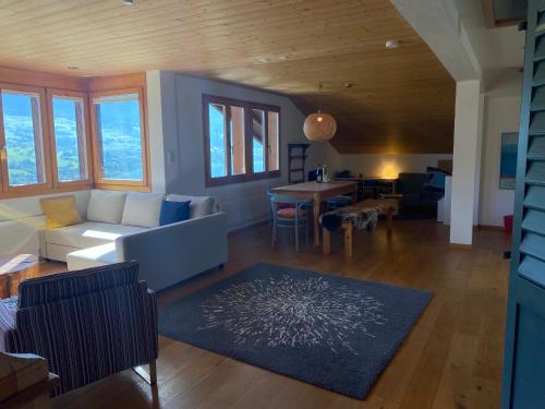 Area soggiorno di Chalet Seeblick