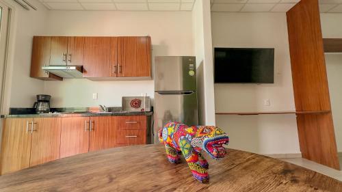 Dapur atau dapur kecil di Riviera Sayulita Hotel