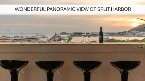 BREGOS SUPERIOR APARTMENT - unique design 3-BR - unbelievable panoramic view of Split - walking distance from UNESCO palace and Bacvice beach - free parking - BURALUX properties