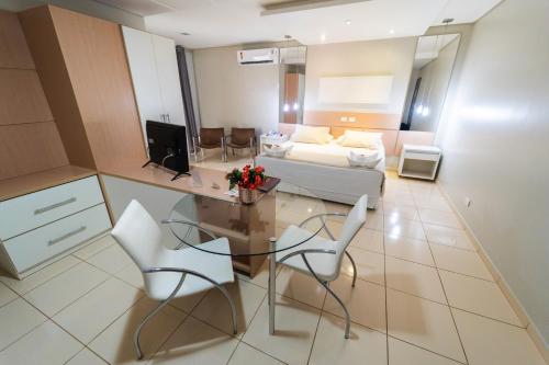 Katil atau katil-katil dalam bilik di Marruá Hotel