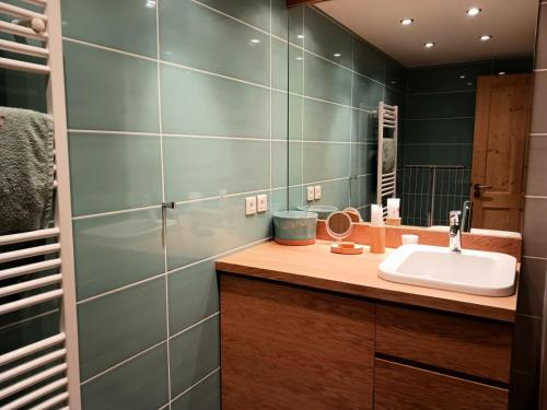 Koupelna v ubytování Chalet De Vallandry - Chalet de charme 6 personnes à Vallandry situé à proximité des pistes et des commerces MAE-1021