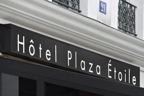 Certifikát, hodnocení, plakát nebo jiný dokument vystavený v ubytování Hôtel Plaza Étoile