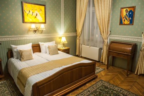 Katil atau katil-katil dalam bilik di Cotton House Hotel Budapest