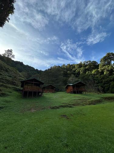 Paisaje cerca de este chalet de montaña