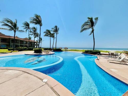 Бассейн в Departamento cerca del mar y con vista или поблизости