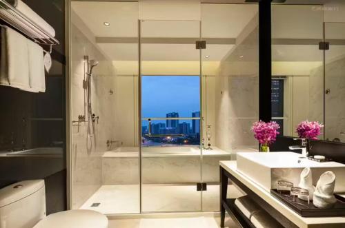 Koupelna v ubytování Citadines South Chengdu