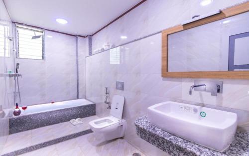 Koupelna v ubytování Hotel Intourist Palace