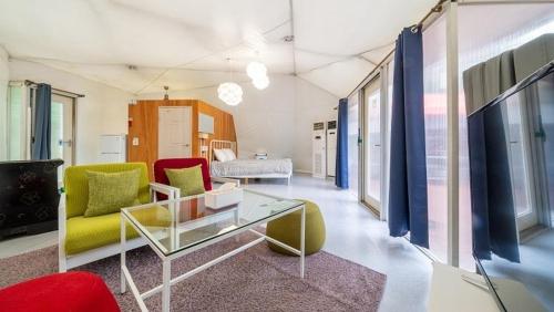 Ruang duduk di Glampers Yangpyeong