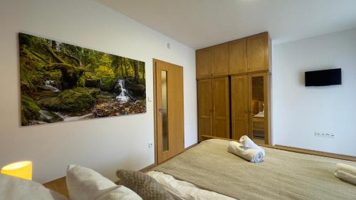 TV a/nebo společenská místnost v ubytování Apartmán Pod Mramorovým vrchem