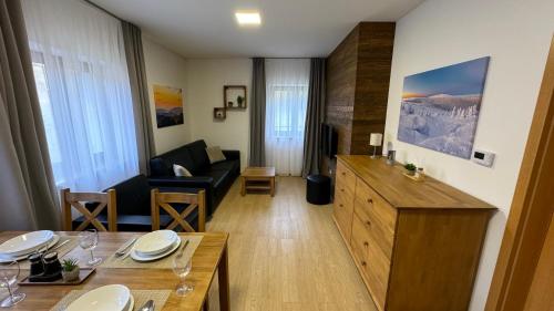 Posezení v ubytování Apartmán Pod Mramorovým vrchem
