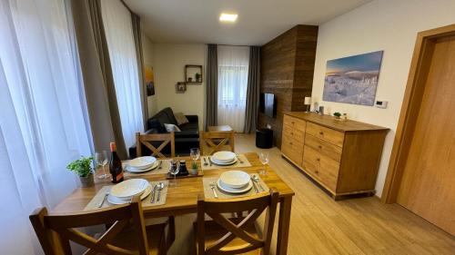Kuchyň nebo kuchyňský kout v ubytování Apartmán Pod Mramorovým vrchem