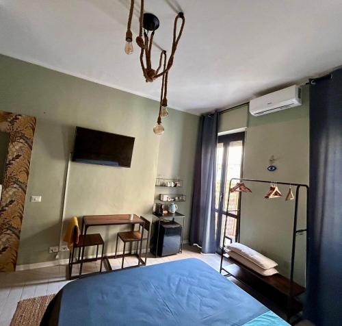 Postel nebo postele na pokoji v ubytování RO-MI Room