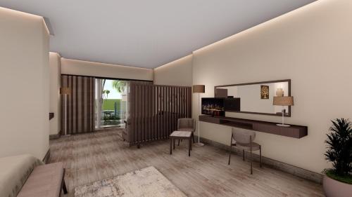 Coin salon dans l'établissement JAZ Elite Asteria
