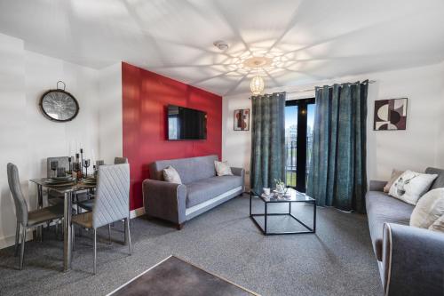 Χώρος καθιστικού στο One and Two Bed Apartments Slough near Heathrow